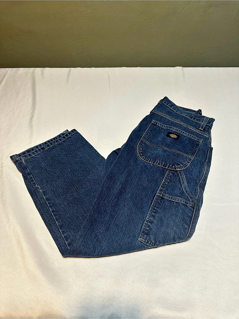 Dickies Relaxed Fit Carpenter Denim Jeans Blue Waist 30